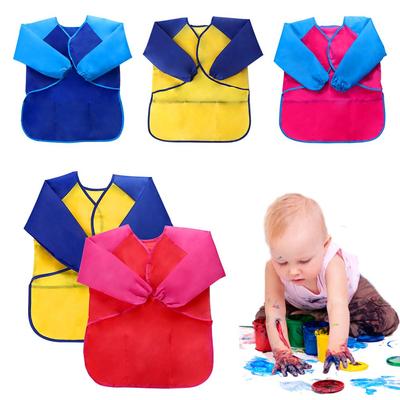 Children Craft Kitchen Cooking Bib Kids Painting Apron Art Waterproof
