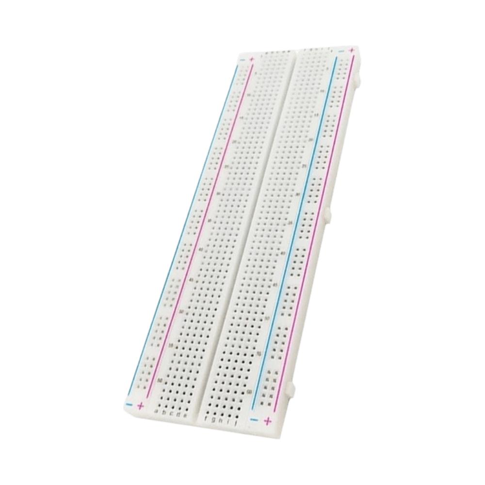

U Shape 830-Hole Breadboard 830 Tie Points Solderless Breadboard Experimental Use білий
