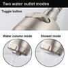 Single Cold Water Kitchen Faucet Universal Rotation 304 Stainless Steel Single Handle Black Color Deck Mounted Sink Water Tap