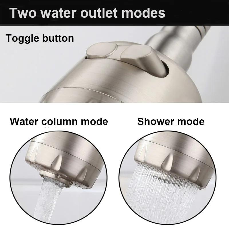 Single Cold Water Kitchen Faucet Universal Rotation 304 Stainless Steel Single Handle Black Color Deck Mounted Sink Water Tap