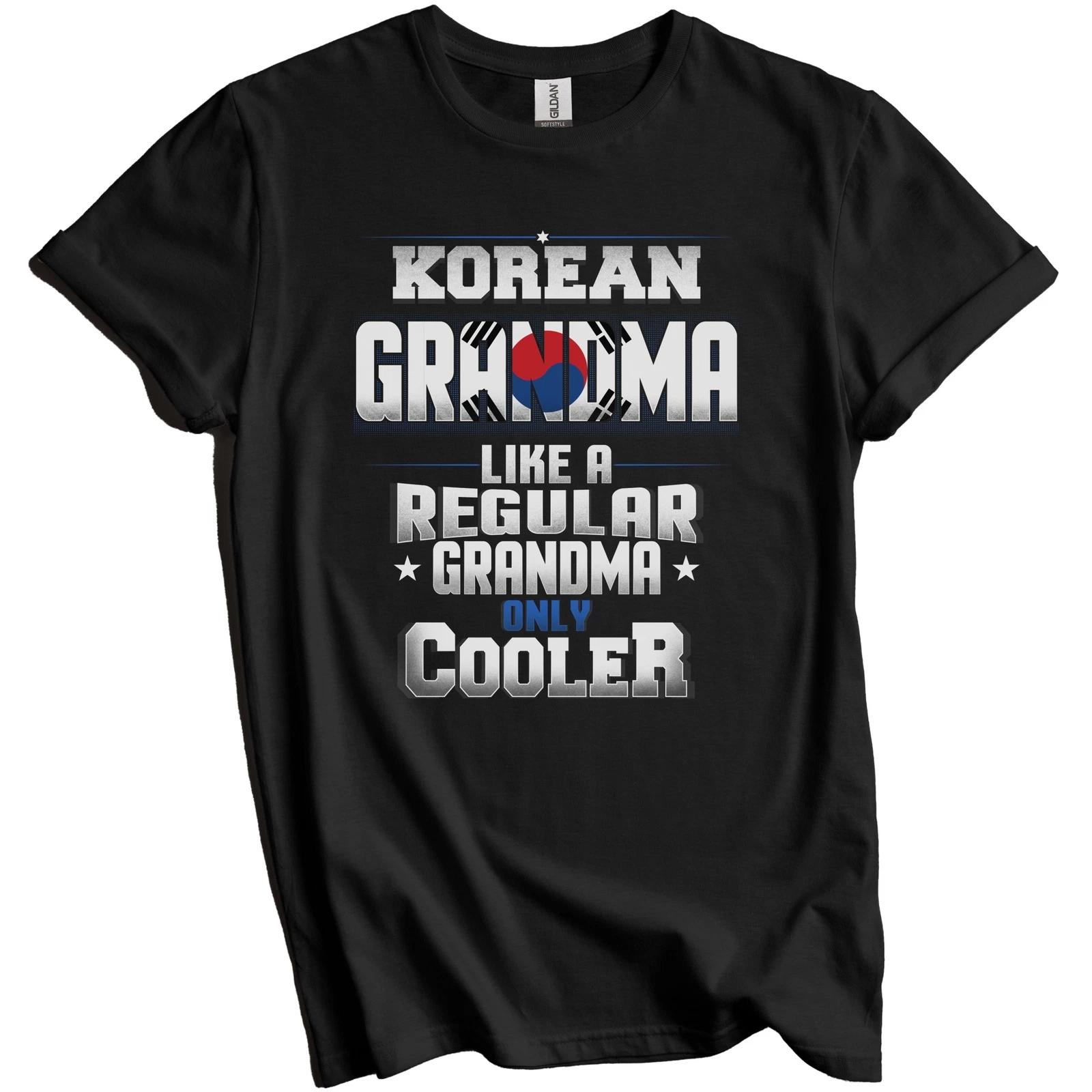 Korean Grandma Regular Grandma Only Cooler Shirt Funny South Korea Gift XL