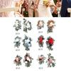 2pcs Artificial Wedding Arch Flowers Lifelike Wedding Welcome Signs Floral Decoration Fadeless Exqui