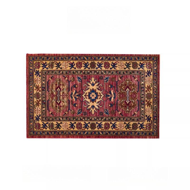  Retro Ethnic Style Light Luxury Carpet Living Room Sofa Bedroom Bedside Study Entrance Door Mat Non-slip Home Decor Rug