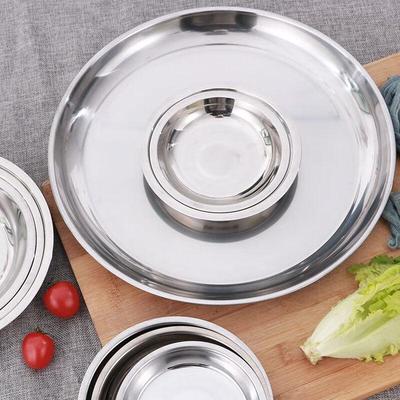 An Yi 304 Stainless Steel Round Serving Plates