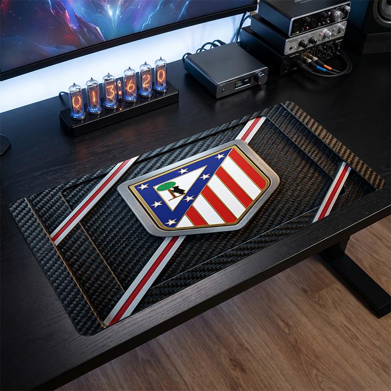 Tappetino Mouse Grande Stampato Atletico Madrid, Tappetino da Scrivania Morbido in Gomma Antiscivolo per Gaming, Decorazione per Ufficio, Laptop, Computer