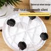 Tempered Resin Mobile Flower Pot Tray with Universal Caster Wheels and Water Catcher.