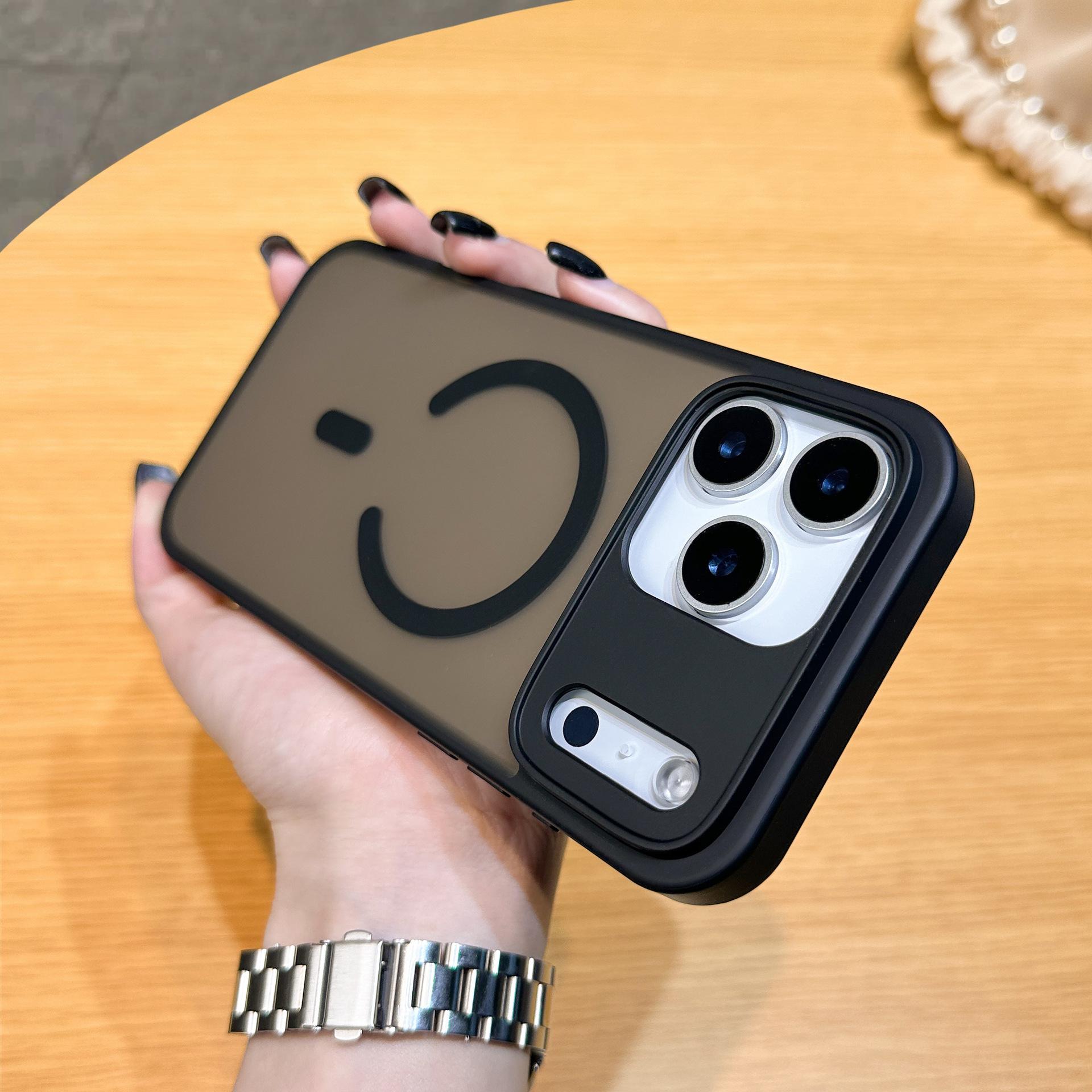 

Applicable To IPhone17 Skin Friendly Magnetic Charging Mobile Phone Case Apple 16proMax Matte 15 Drop Protection Case iPhone12promax