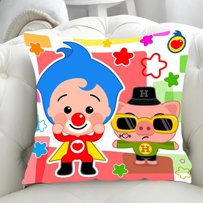 

Cushion Covers 45x45 P-Plim Plim Decorative Pillowcases 40x40 Fall Decor Lounge Chairs Pillow Hugs Short Plush Duplex Printing 12x12Inch