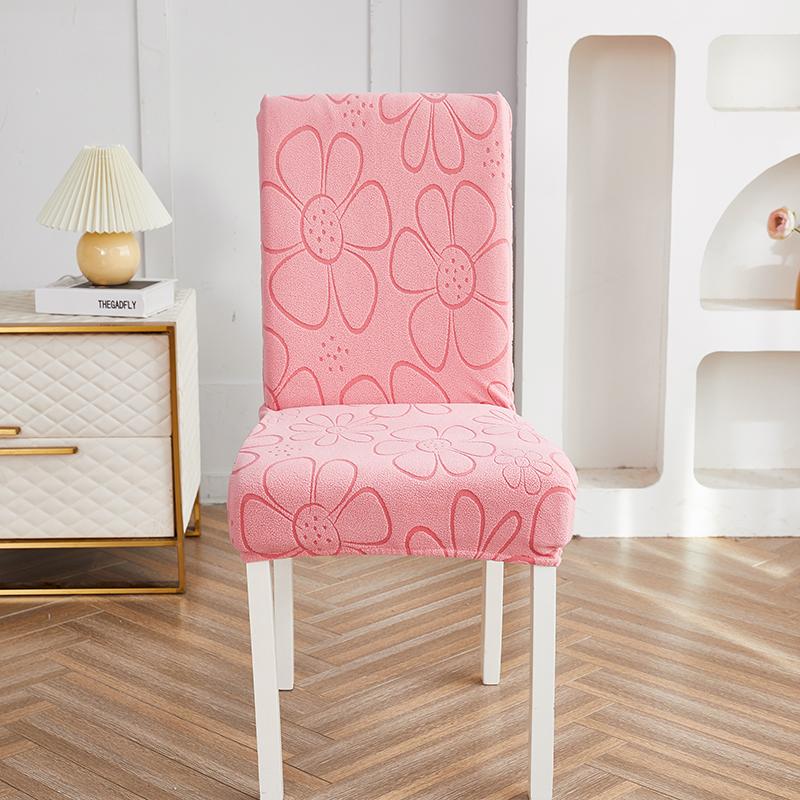 Thick Jacquard Chair Cover Spandex Stretch Slipcovers Chair Seat Covers For Kitchen Dining Room Wedding Banquet Home 1Pc