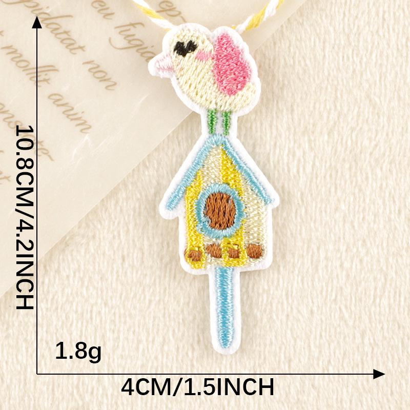 Kreslené zvířecí a ovocné vyšívané nášivky pro DIY oděvní doplňky