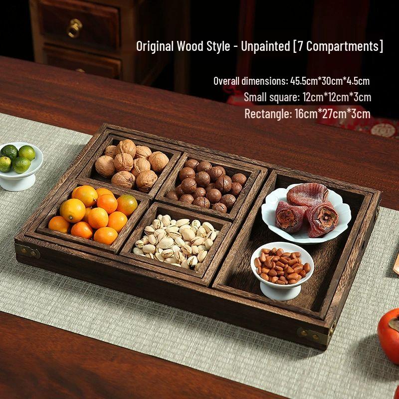Китайский деревянный поднос для подачи закусок