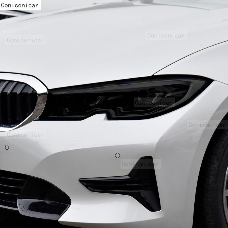 Odcień reflektorów samochodowych odporna na zarysowania folia ochronna samonaprawiające się naklejki TPU do BMW serii 3 G20 G21 -2022 akcesoria