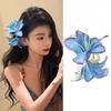 Eye Catching Flower Hair Clip Claw Elegant Floral Hair Accessories for Women with Realistic Design Stylish Hairpiece