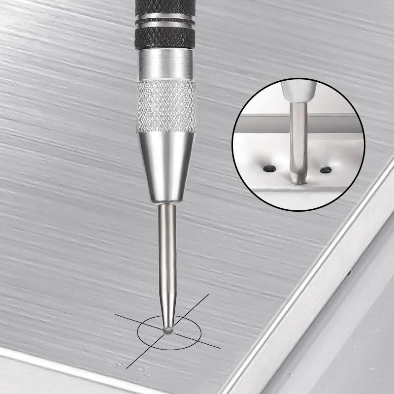 Automatic Centre Punch General Automatic Punch Woodworking Metal Drill Adjustable Spring Loaded Automatic Punch Hand Tool