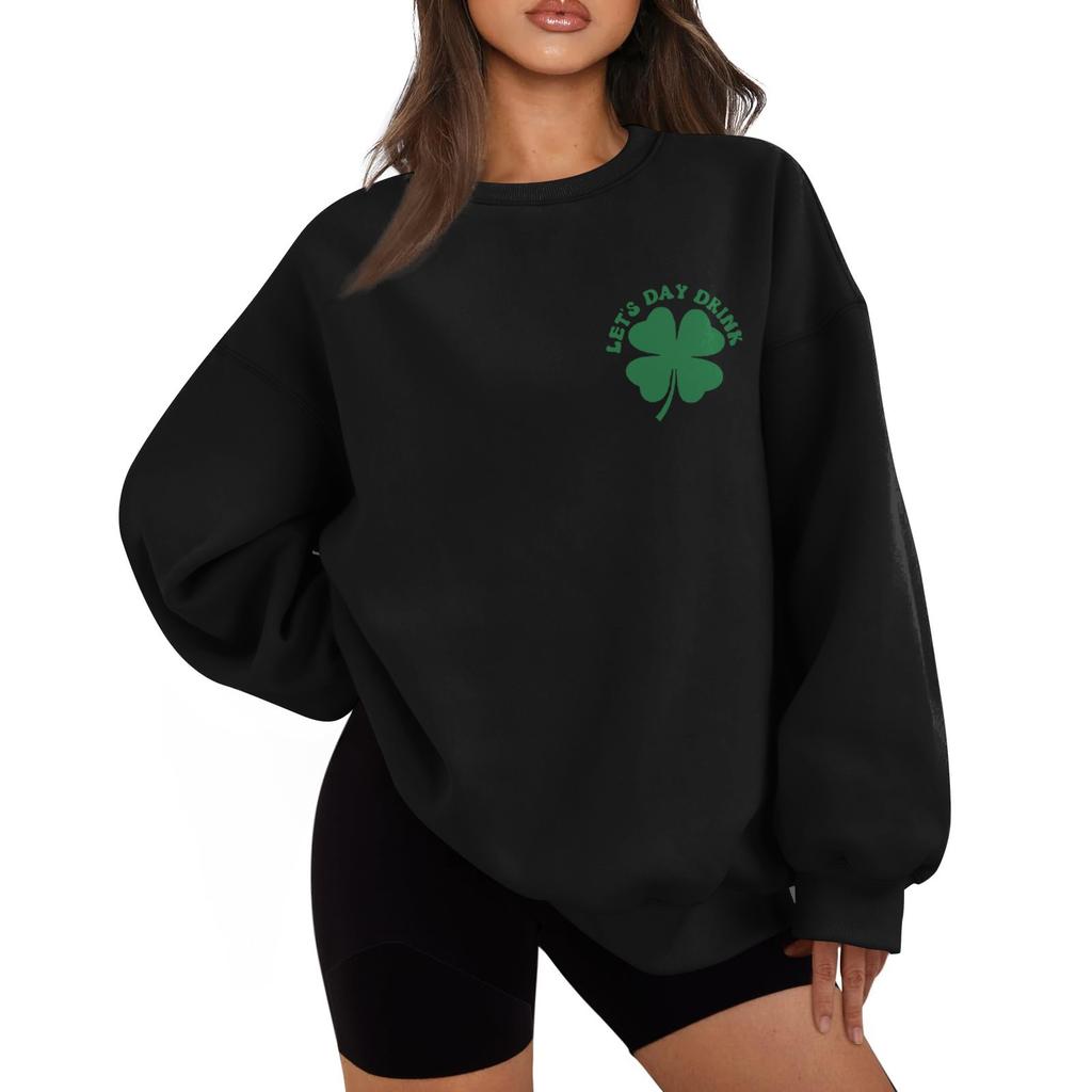 Women's Casual Fashion Long Sleeve Round Neck Sweatshirt Top