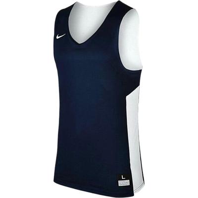 Reversible Logo Print Casual Double-Sided Sleeveless Basketball Vest Men Tops Blue 867767-420