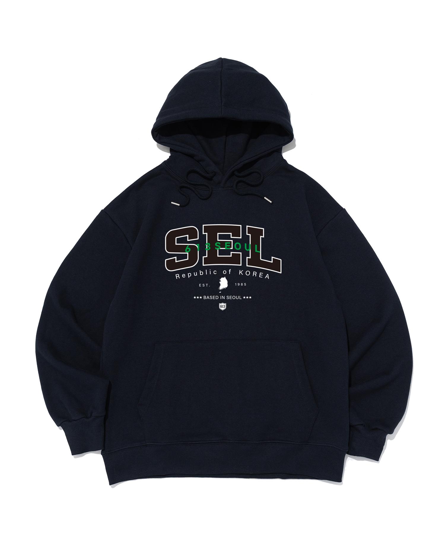 613 Seoul Republic Seoul Hoodie (Navy) M (No Brushed Fabric)