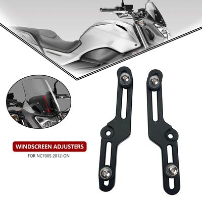 Motosiklet Ön Cam Ayarlayıcıları Hava Akışı Ayarlanabilir Ön Cam Rüzgar HONDA NC700S NC700 S NC 700S NC 700 S 2012-2018 2016