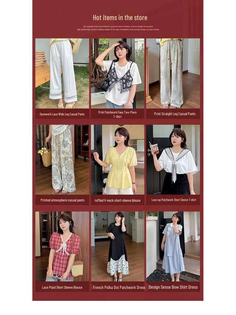 Double Heaven 2024 Summer Plus Size Square Neck Denim Dress - Style D010AB