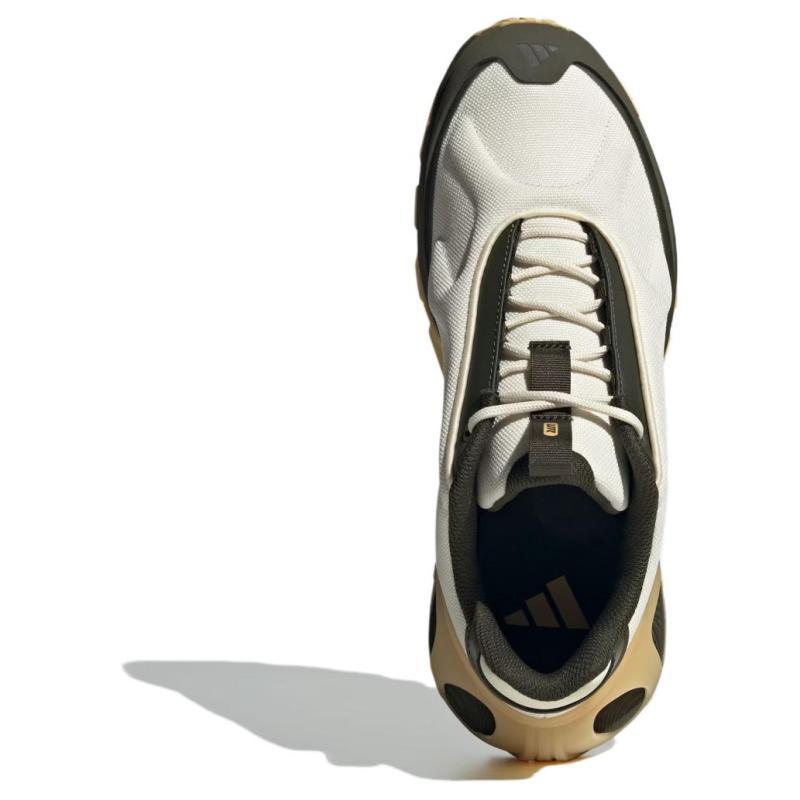 Adidas Anti-Slip Wear-Resistant Low-Top Casual Running Shoes Unisex White Yellow Green Sneakers JI2032