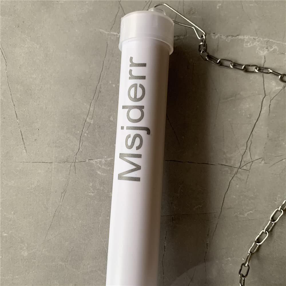 One Piece Toilet Flush Valve, Universal Toilet Repair Kit Complete 2 Inch Toilet Flapper/10 Inch High Toilet Overflow Tube White