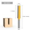 1/4PC 8mm Shank Uzatma Uzun Düz Düzeltme Bıçağı CNC Router Bit Alt Temizleme Freze Kesiciler Ahşap Kenar Kesme