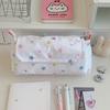 Printed Pencil Storage Bag Large Capacity Zipper Stationery Pouch  Back To School