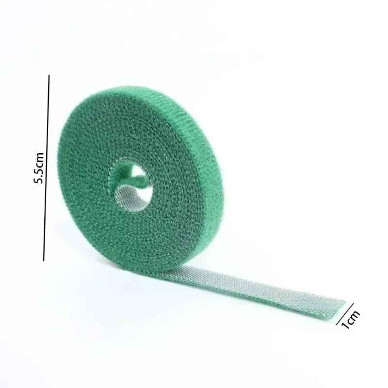1/100M Adjustable Self Adhesive Plant Nylon Cable Tie Plant Hook Loop Support Garden Twine Bandage Reusable Fastener Tape Strips