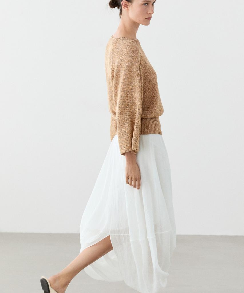 Masimodutti Cotton Blend Knit Sweater