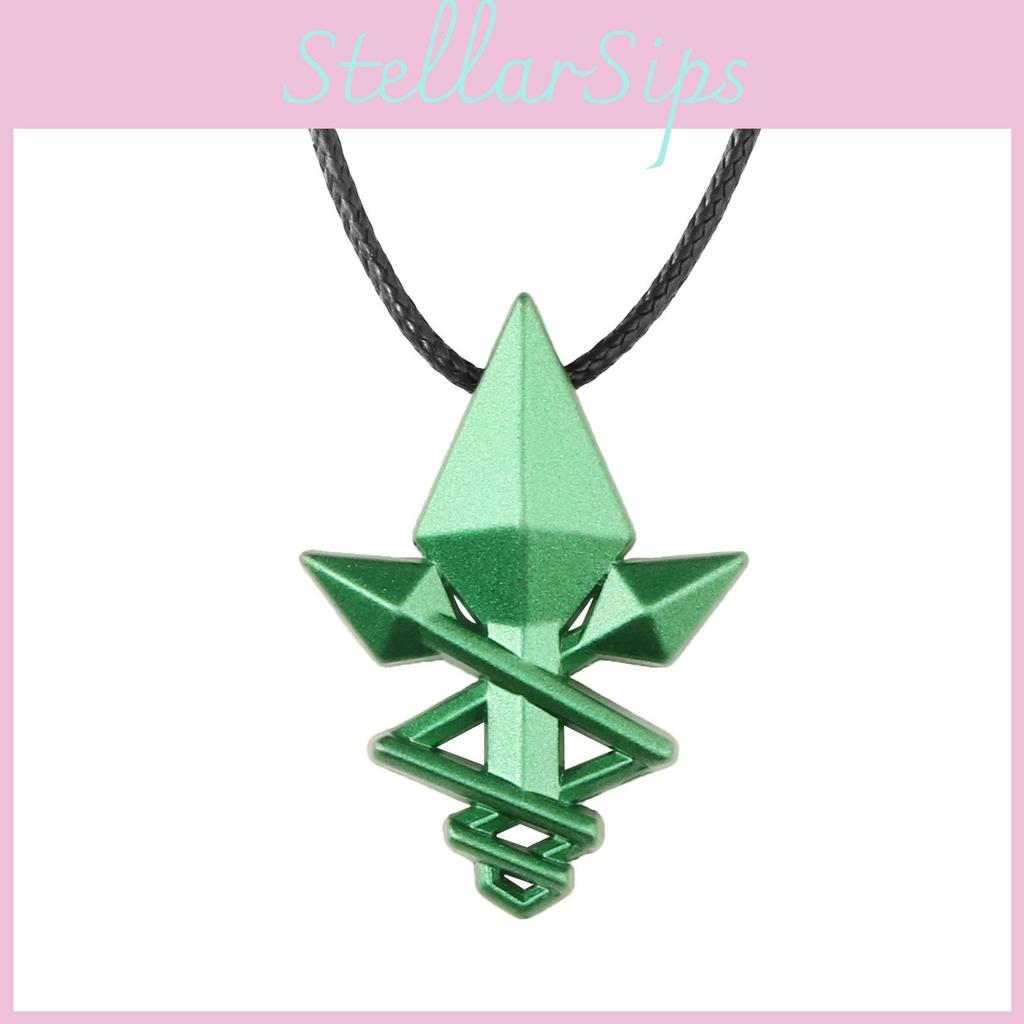 Mushoku Tensei Jobless Reincarnation Green Arrow Cosplay Necklace Alloy Pendant For Anime Fans