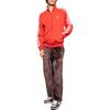adidas Veste zippée à manches longues avec imprimé du logo à trois bandes Originals pour homme Veste Cramoisi IJ7060