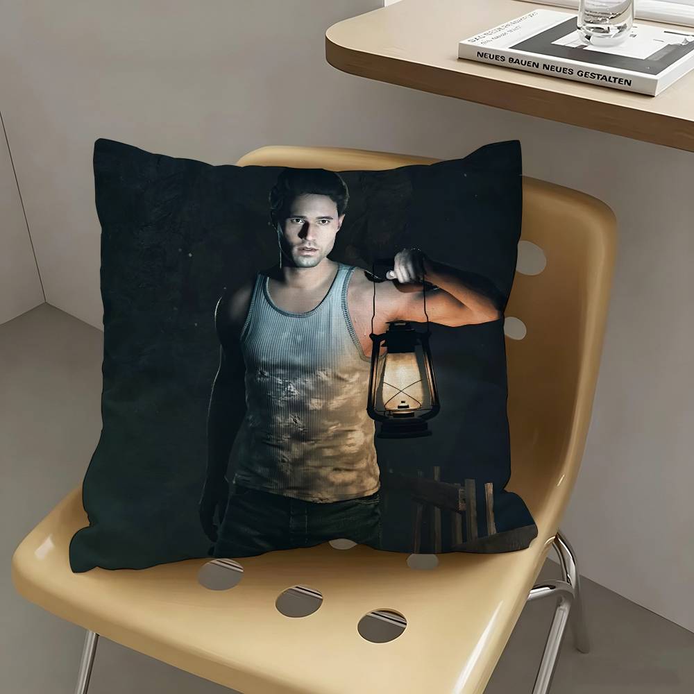 1pc Mike Josh U-Until D-Dawn Pillow Case Fashion Square Pillowcase Bedroom Sofa Room Ins Decoration Leisure