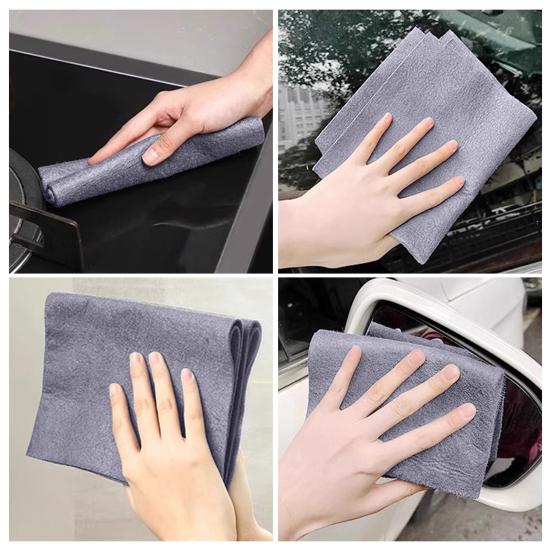 Yousheng 5Pcs Thickened Microfiber Cleaning Cloth Lint-Free Reusable Absorbent Rags Kitchen Window Streak-Free Miracle Towels