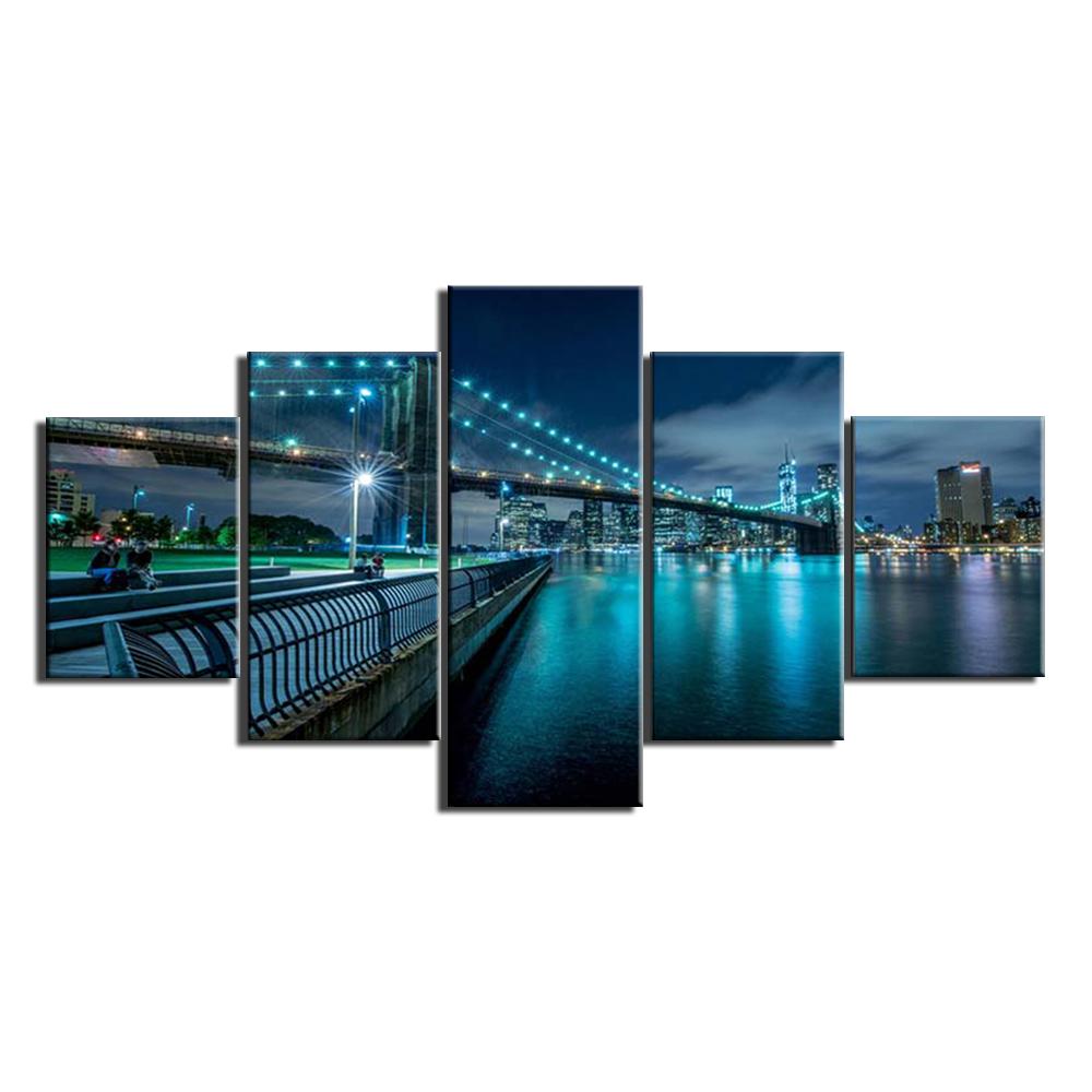 

HD печатная картина Нью-Йорка на холсте, украшение комнаты, принт, плакат, картина на холсте в рамке 20x35cm*2 20x45cm*2 20x55cm*1