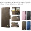For iPhone 14 /14 Pro / 14 Pro Max / 14 Plus. Wallet Case with Card Slots & Kickstand, 360° Protection Leather Case