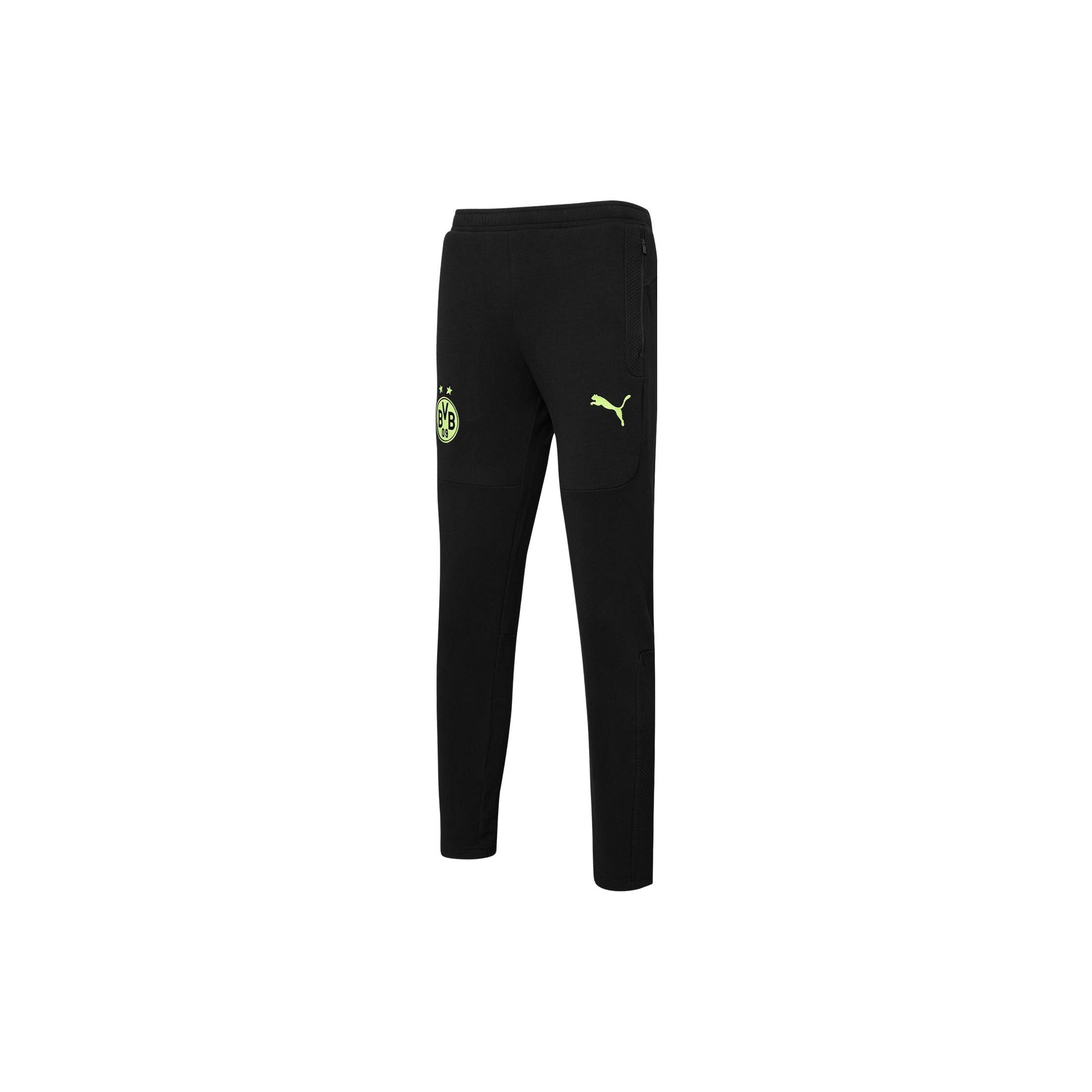

Puma Solid Color Logo Patch Straight Casual Pants Unisex Bottoms Black 759082-05