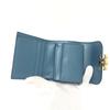 CELINE Triomphe Compact Wallet Tri-fold Wallet Leather blue/GoldHardware