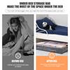 Foldable Under Bed Storage Bag Clothes Storage Bags with Clear Window & Handles Dustproof Clothes Bag for Home Storage