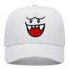 Cute and happy face three-dimensional embroidered baseball caps, men's and women's outdoor sports event mesh baseball caps