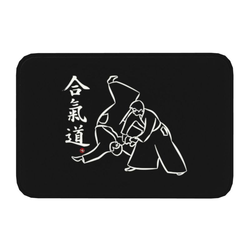 Le Judo Est Ma Vie Paillasson Antidérapant Tapis de Sol pour Cuisine Salle de Bain Porte de Jardin Porte de Garage Entrée Tapis Tapis 40cmx60cm