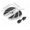 Footboards with Mounting Brackets | Ribbed Rubber Surface, Wide deck Design, Motorcycle Footboards,