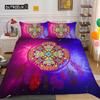 Dream Catcher Duvet Cover Set King Size Pink Boho DreamCatcher Bedding Set for Kids Teen Microfiber Bohemian Feather Quilt Cover
