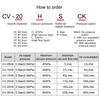 CV-10HS 15HS 20HS 25HS-CK Vacuum Generator Suction Cup Negative Pressure Control Valve With Connector Air Exhaust Ejector