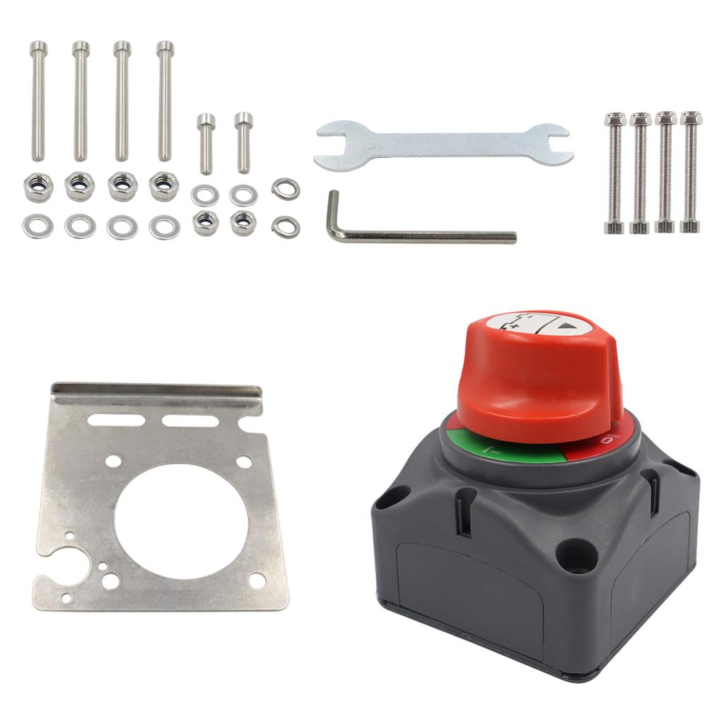Boat Battery Selector Isolator 12V-48V 275A Battery Disconnect Rotary Switch Circuit Cutter Rotary Cut On Off Switch