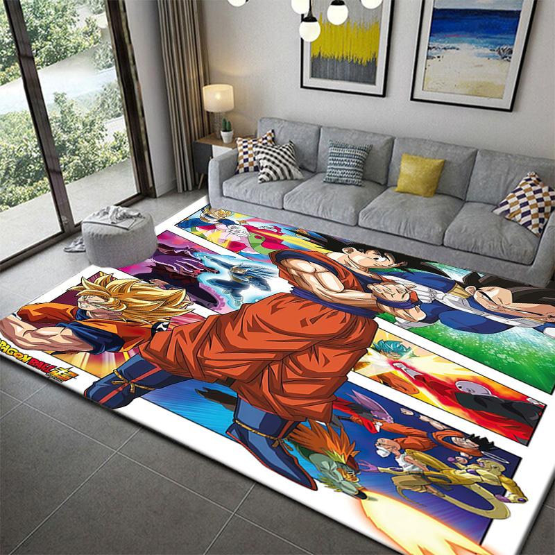 Dragon Ball Trunks Design Bedroom Area Ruganime soft washable cartoon floor carpet 60x90cm