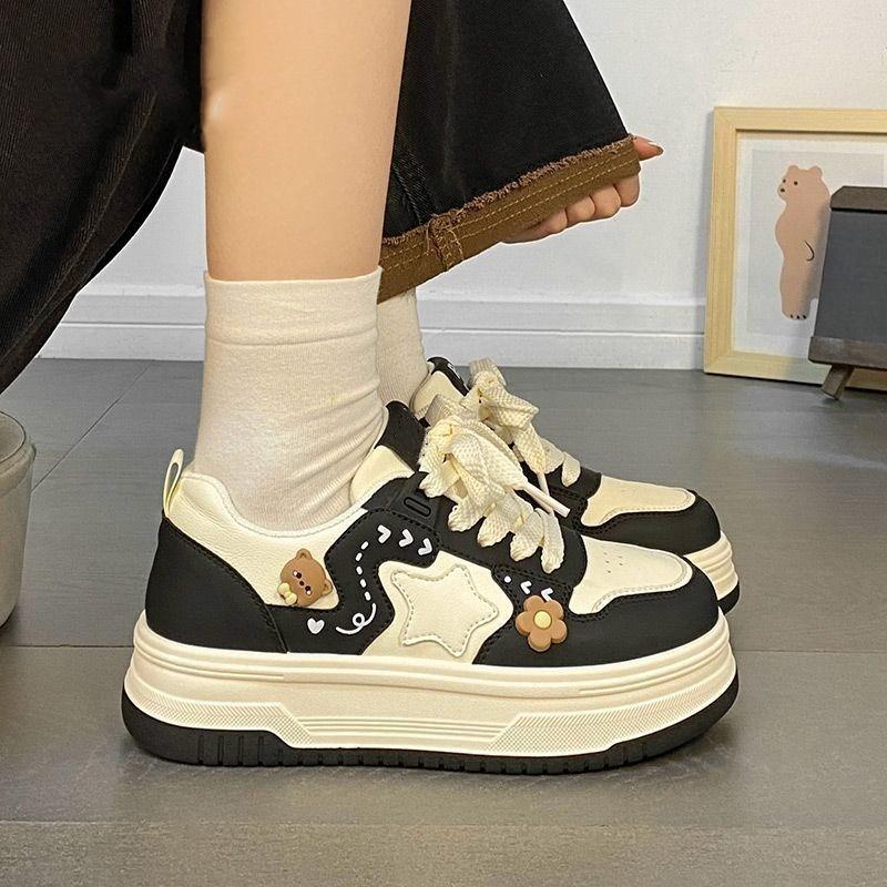 

Spring and Autumn Elegant Round Head Running Sports and Leisure Shoes Fashiable Best Selling New Comfortable Women s Shoes 35 чёрный