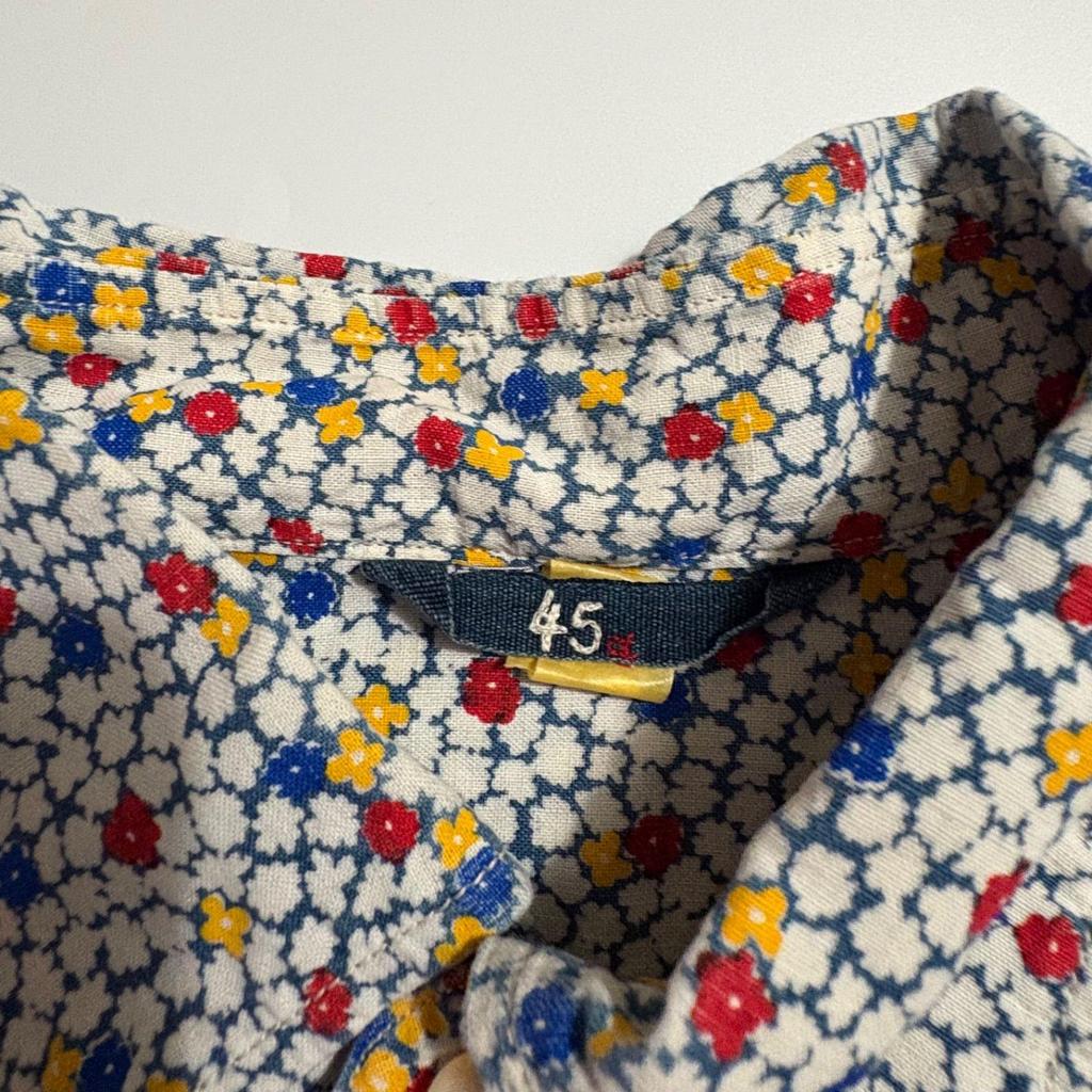 Used 〇45R 45R Small floral pattern button down blouse Long sleeve Size 4 [] B rank 0929-3
