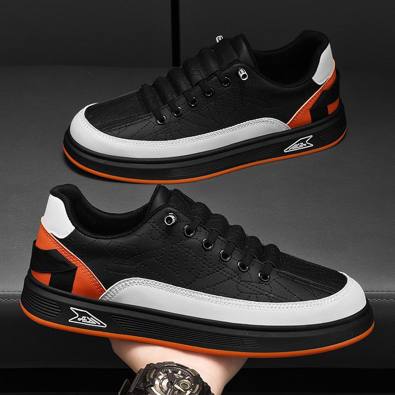 Fashionable Men's Shoes, Trendy Sports and Leisure Board Shoes, Youthful and Versatile Thick Soled Korean Version Trendy Shoes