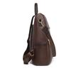 Anti-theft Backpack Women's PU Backpack Large Capacity Lightweight Travel Bag Student Schoolbag