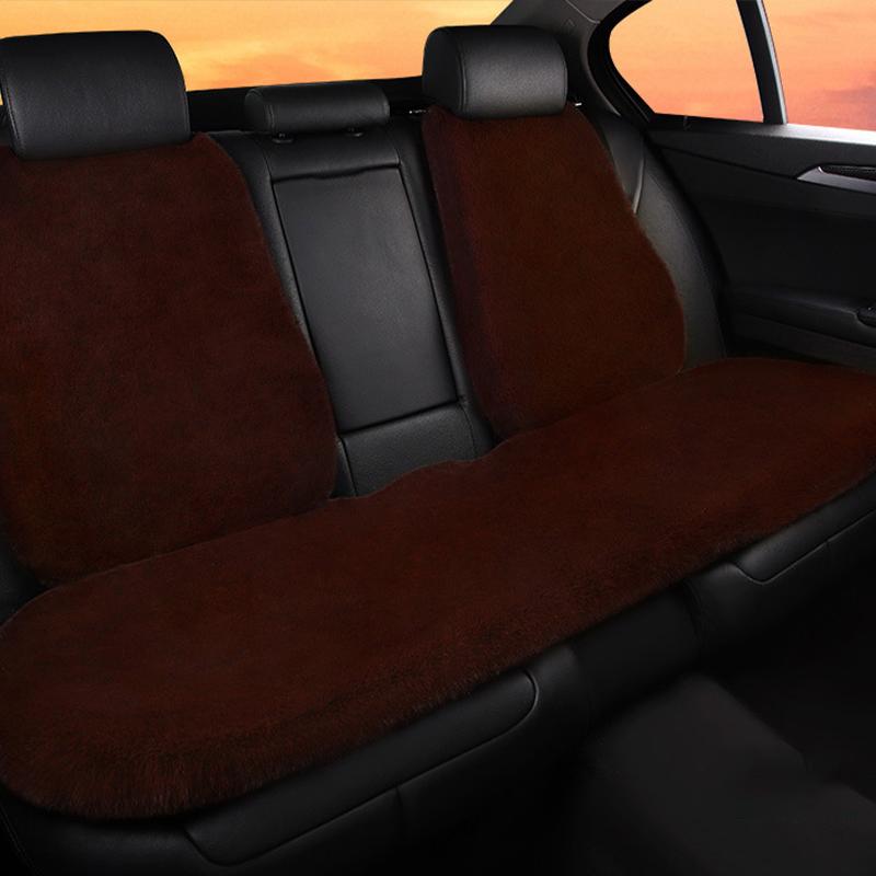 New Winter Car Plush Seat Cushion Heart Shaped Head Pillow Neck Pillow Waist Support Cushion Thickened Warm Universal Seat Cover